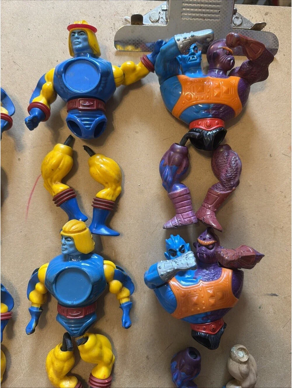 Vintage Masters of the Universe MOTU 80’s Figures Parts Massive Legs Lot